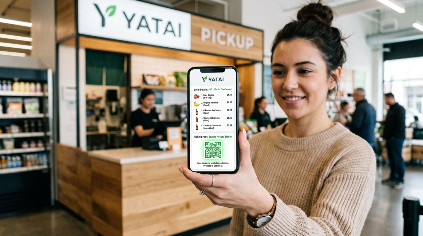 App Order and QR Pickup Flow